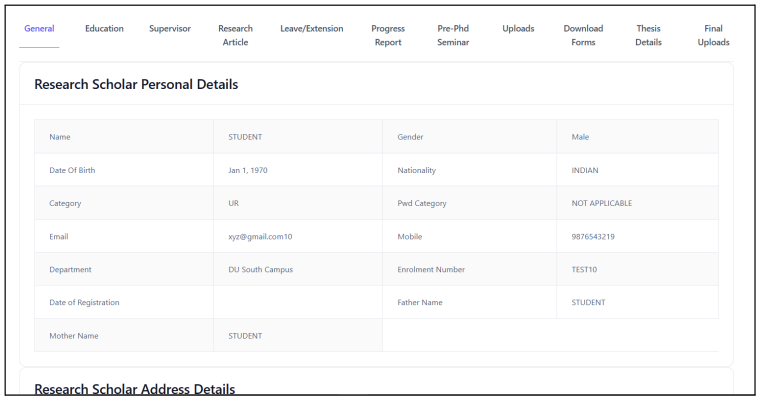 Thesis Management System - Samarth