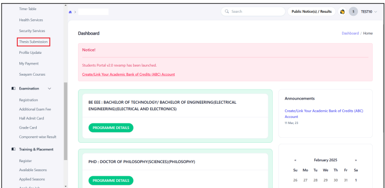 Thesis Management System - Samarth