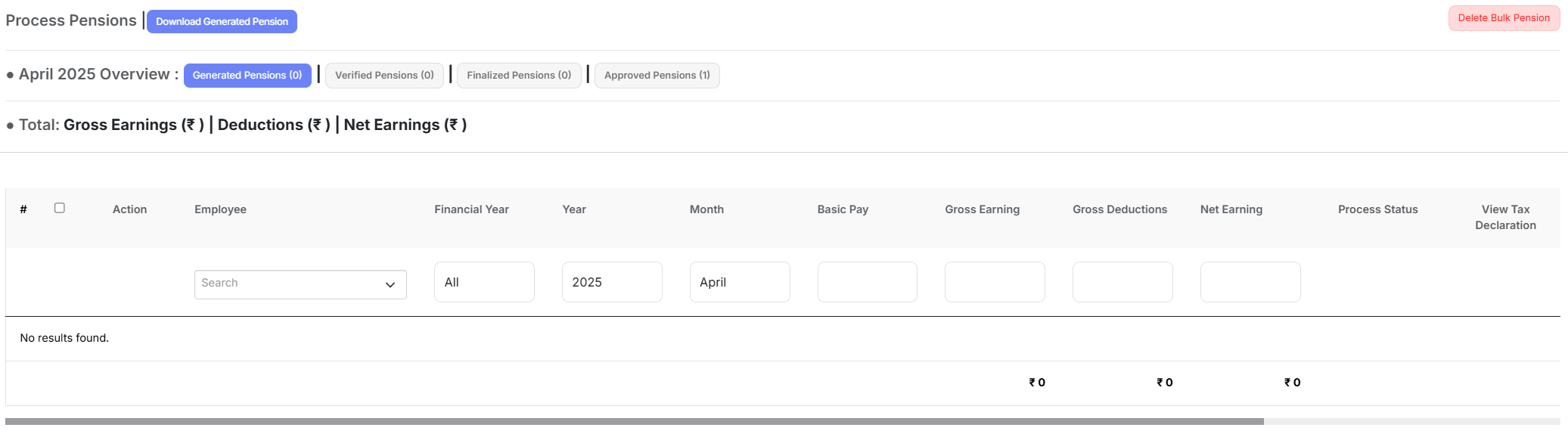 Pension Dashboard